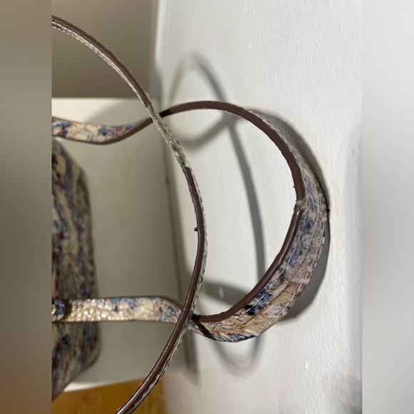 BRAHMIN MEDIUM MISHA TOTE Croc embossed leather in Stratus Melbourne - Picture 12 of 14